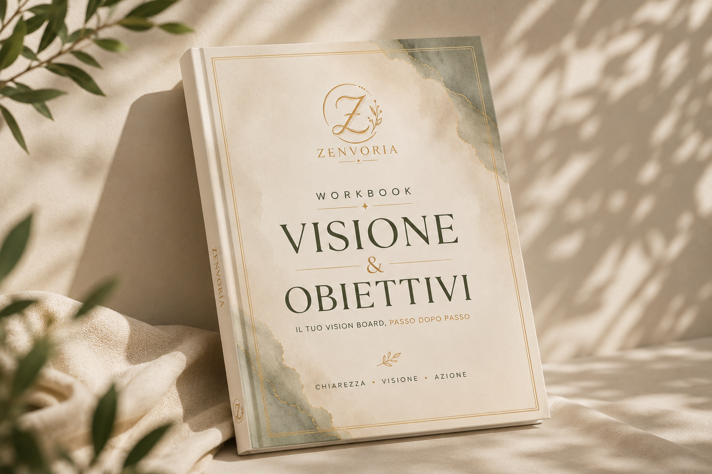 Workbook Visione & Obiettivi – Vision Board Guidata con Piano d'Azione (PDF Digitale)