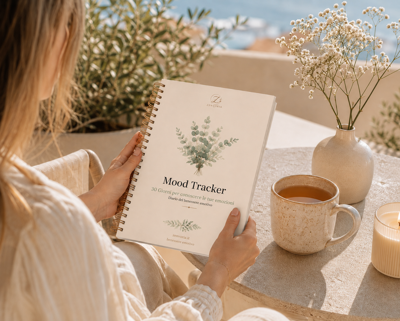 Mood Tracker | Diario del Benessere Emotivo | PDF Digitale A4 + A5 | 30 Giorni