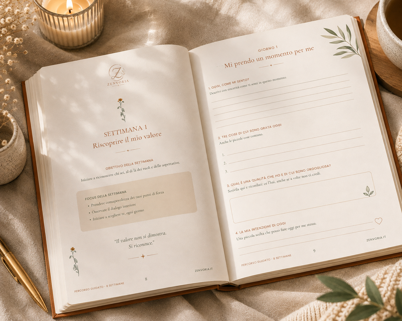 Planner della Fiducia in Sé – 8 Settimane per Ritrovare il Tuo Valore