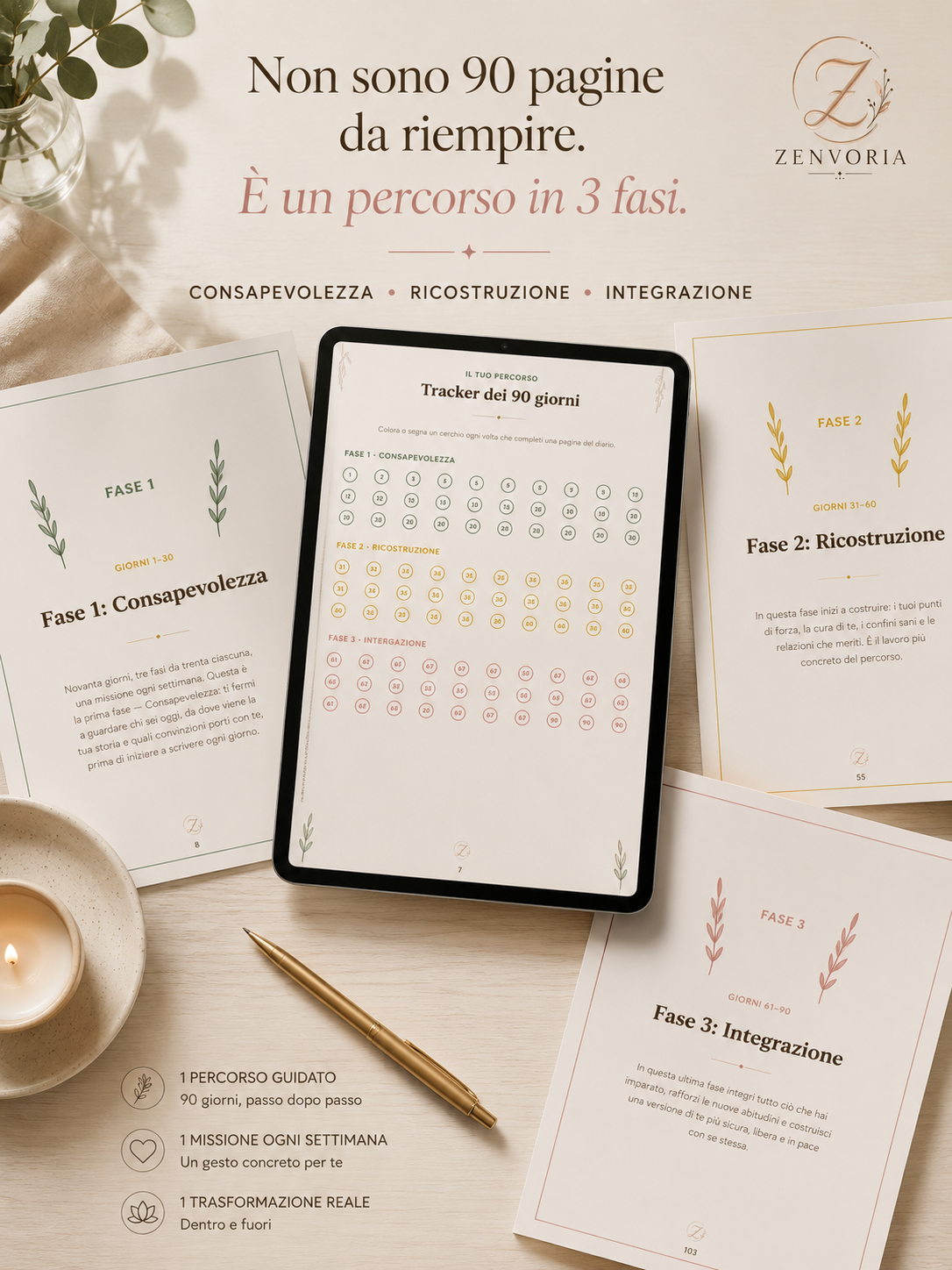 Diario dell'Amor Proprio – Percorso Guidato di 90 Giorni