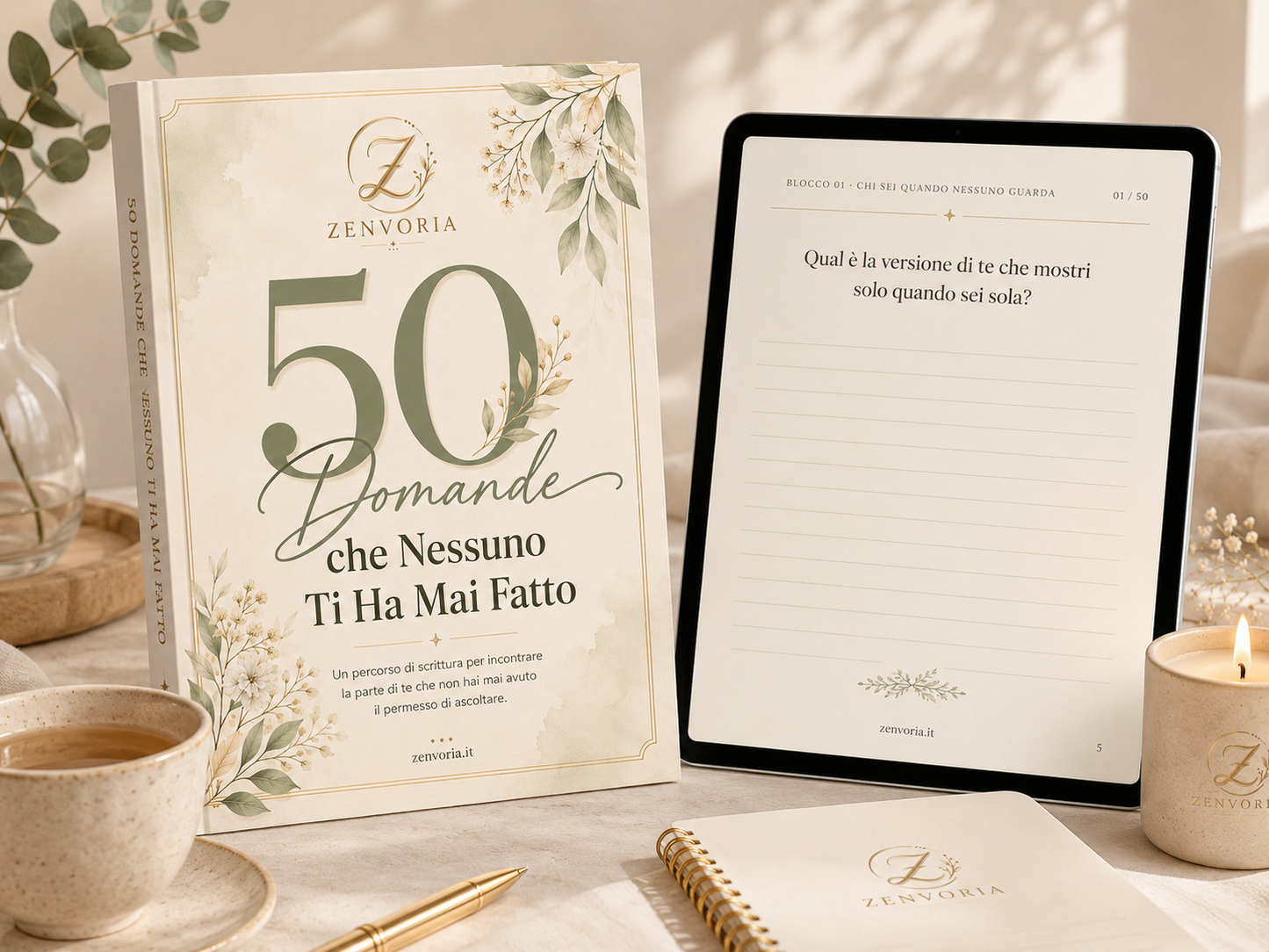 50 Domande che Nessuno Ti Ha Mai Fatto | Diario di Scrittura e Riflessione