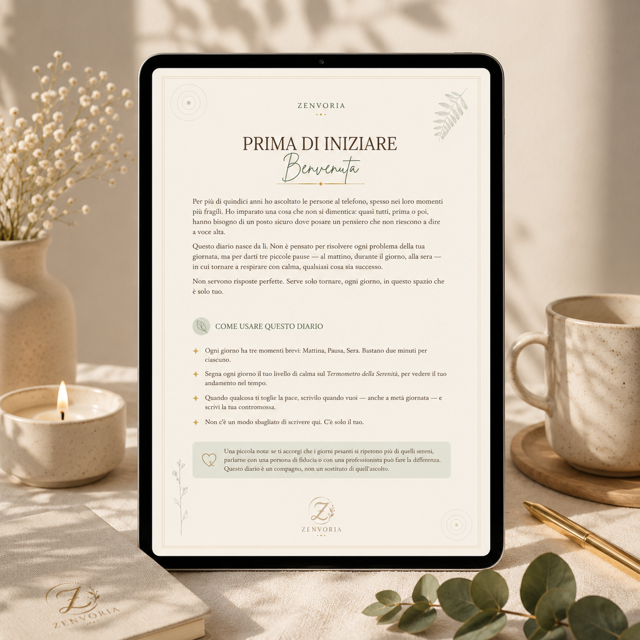 Diario della Serenità – 30 Giorni per Ritrovare Calma ed Equilibrio