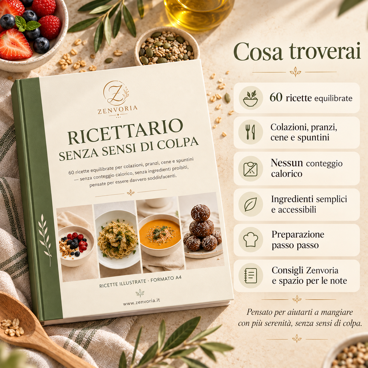 Ricettario Senza Sensi di Colpa | Ricette Semplici, Equilibrate e Soddisfacenti