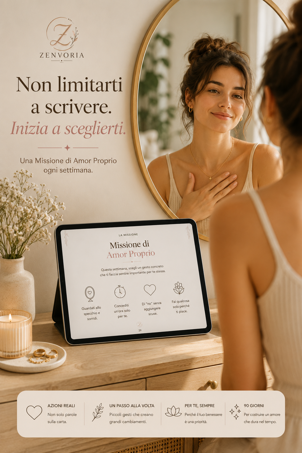 Diario dell'Amor Proprio – Percorso Guidato di 90 Giorni