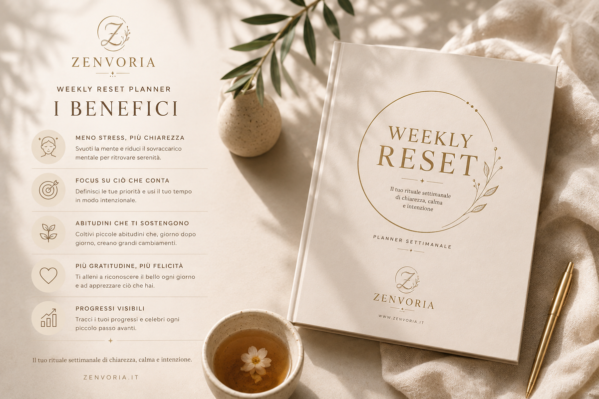 Weekly Reset Planner | Il tuo rituale settimanale di chiarezza, calma e intenzione