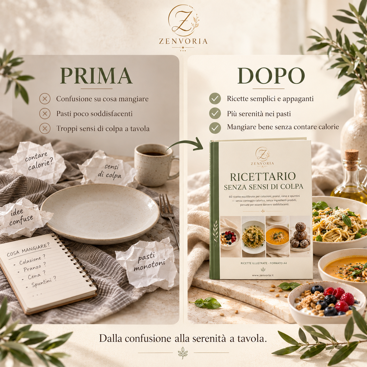 Ricettario Senza Sensi di Colpa | Ricette Semplici, Equilibrate e Soddisfacenti