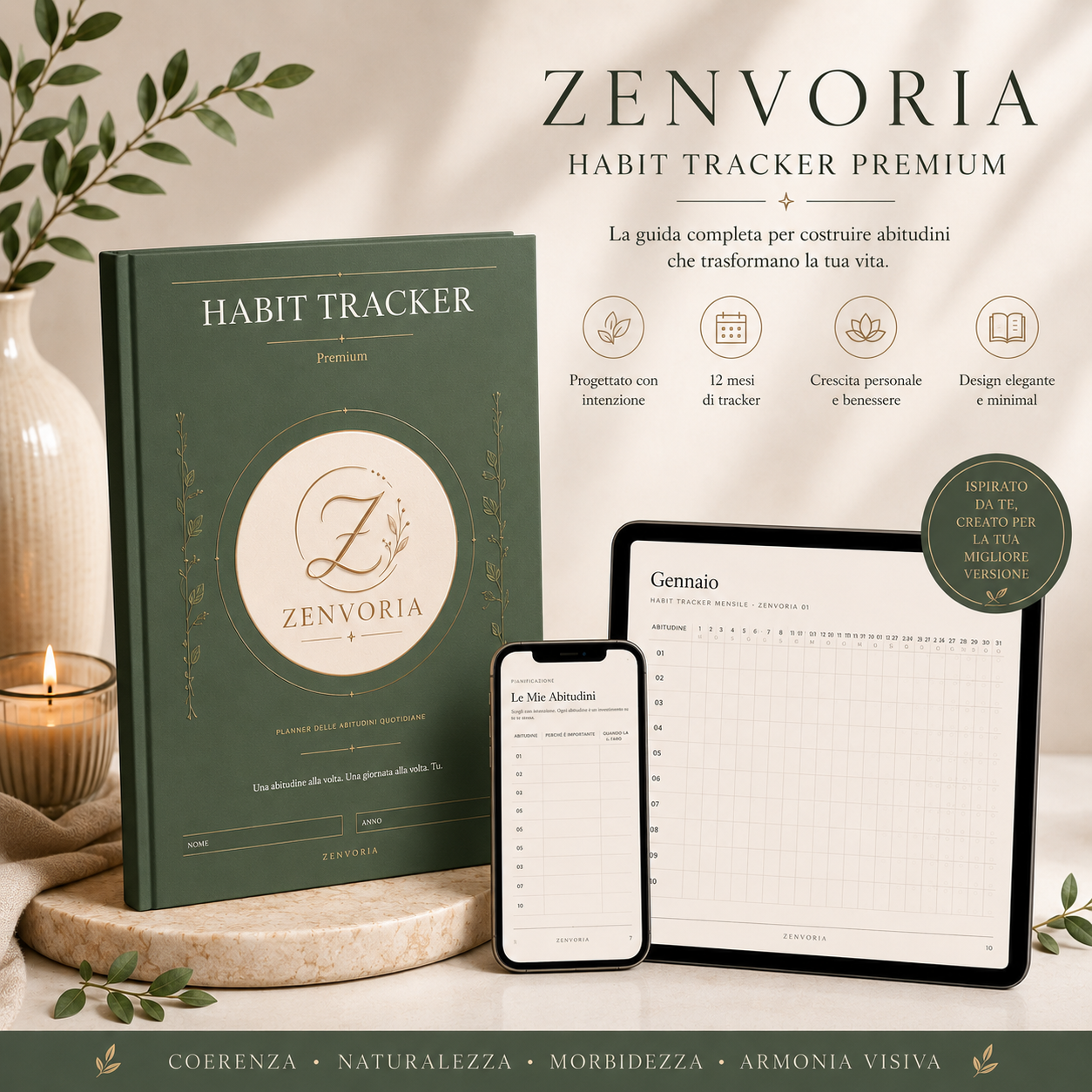 Habit Tracker Premium – Planner delle Abitudini Quotidiane