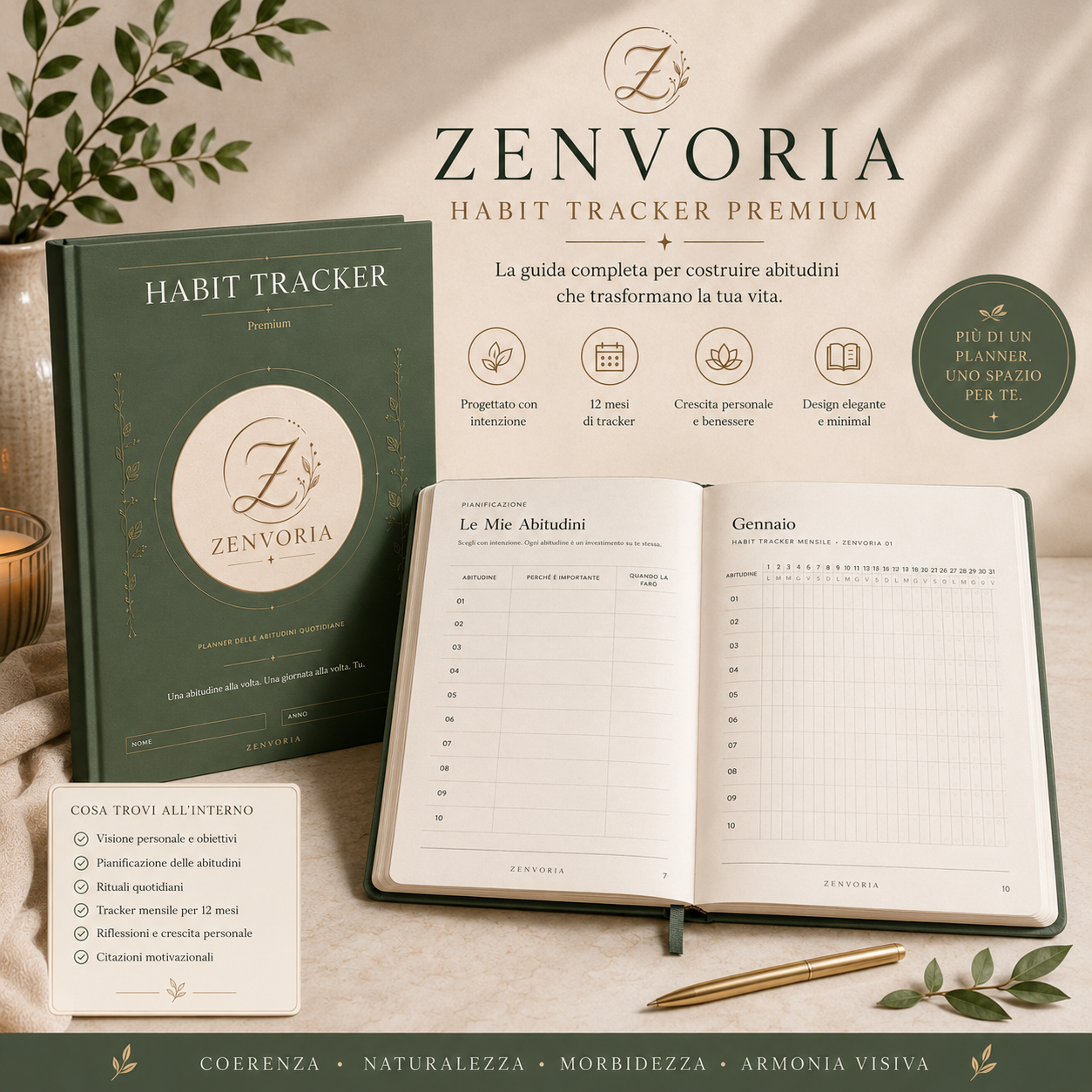 Habit Tracker Premium – Planner delle Abitudini Quotidiane