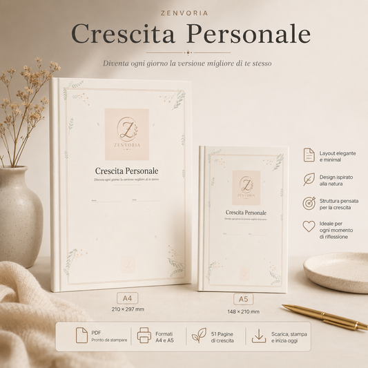 Planner Crescita Personale | PDF Digitale A4 + A5